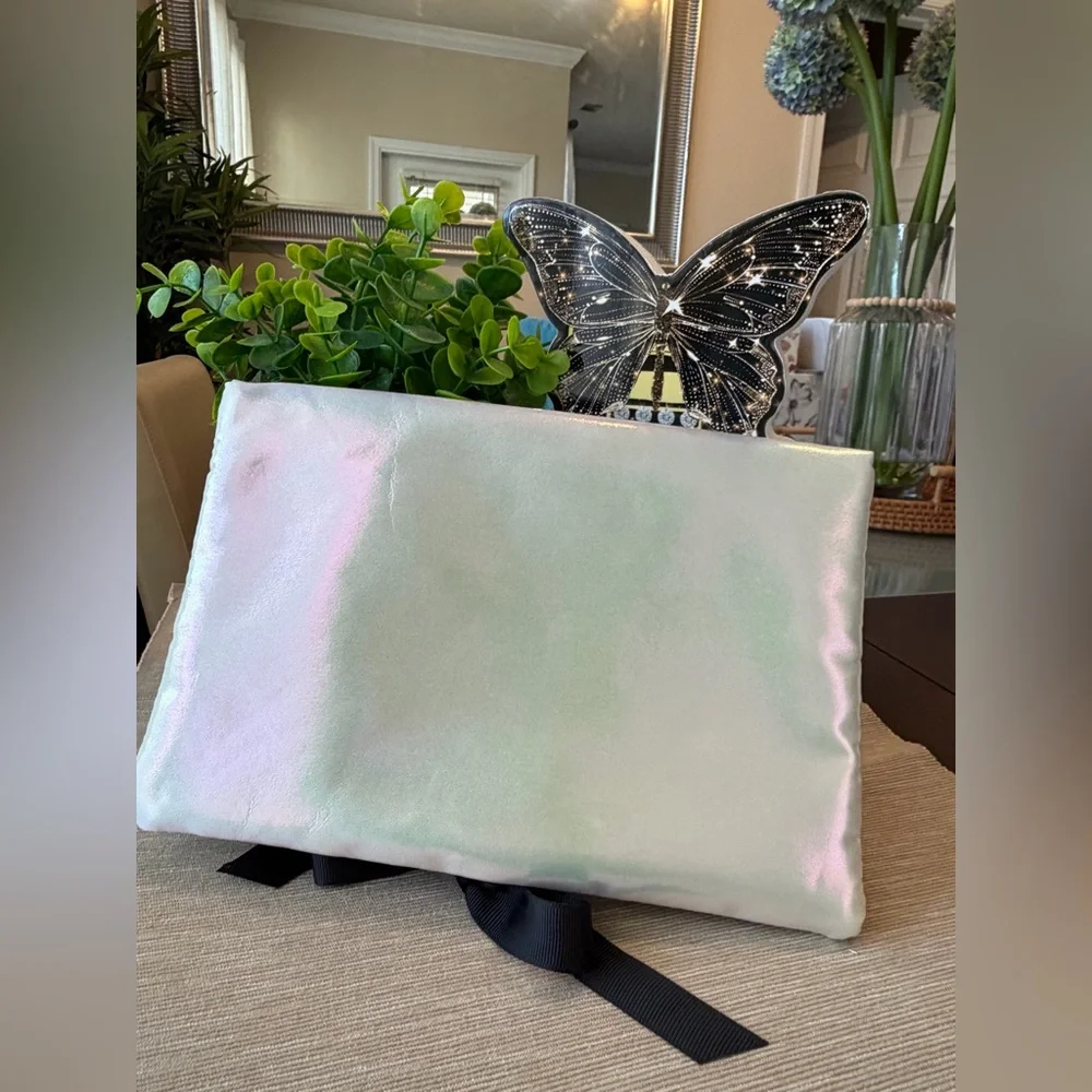 Gucci Iridescent Pouch with Black Tie